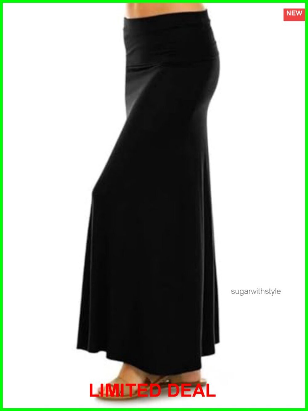 Women's Maxi Skirt Stretchy Nylon Spandex A-Line Long Skirt